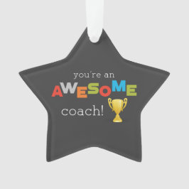 Coach Teacher Appreciation Trophy, Geweldige Ornament