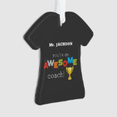 Coach Teacher Appreciation Trophy, Geweldige Ornament (voorkant)