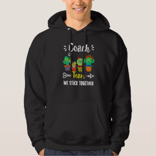 Coach Team School Cactus Crew Coach Teacher Squad Hoodie