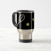 Coach Tennis Player Personeelsbewuste reismuis Reisbeker (Voorkant links)