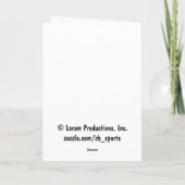 Coach Thank You Card, Rugby Beer in groen en goud Bedankkaart (Achterkant)