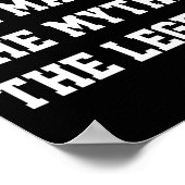 Coach The Man The Myth The Legend Poster (Hoek)