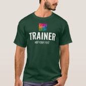 Coach Trainer Forest Green dubbelzijdig afdrukken T-shirt (Voorkant)