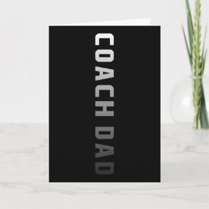 Coach Vader Design - Voetbal Voetbal Schets Coach Kaart
