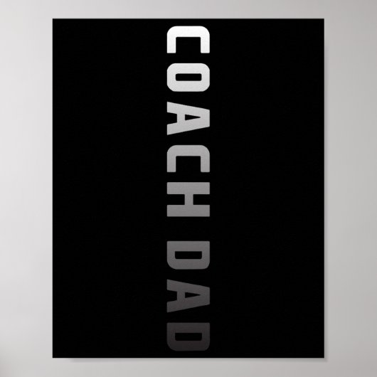Coach Vader Design - Voetbal Voetbal Schets Coach Poster (Voorkant)