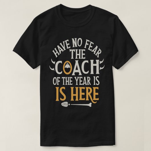 Coach van het jaar coaching Dad coachSkeleton Ice  T-shirt (Design voorkant)