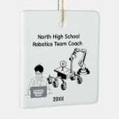 Coach van het Roboticsteam van de middelbare schoo Keramisch Ornament (Rechts)