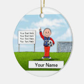 Coach, Voetbal - Mannelijk Keramisch Ornament (Links)