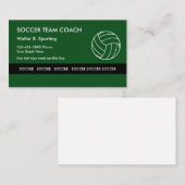 coach voetbalteam visitekaartje (Voorkant / Achterkant)