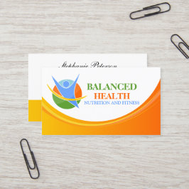 Coach voor gezondheid en voeding visitekaartje