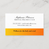 Coach voor gezondheid en voeding visitekaartje (Achterkant)