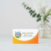 Coach voor gezondheid en voeding visitekaartje (Staand voorkant)