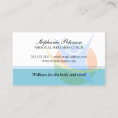 Coach voor gezondheid en voeding visitekaartje (Achterkant)