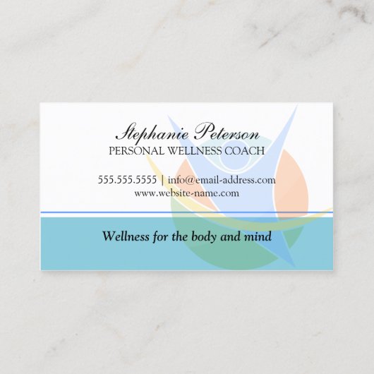 Coach voor gezondheid en voeding visitekaartje (Achterkant)