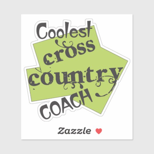 Coach voor het koelste kruisland sticker (Vel)