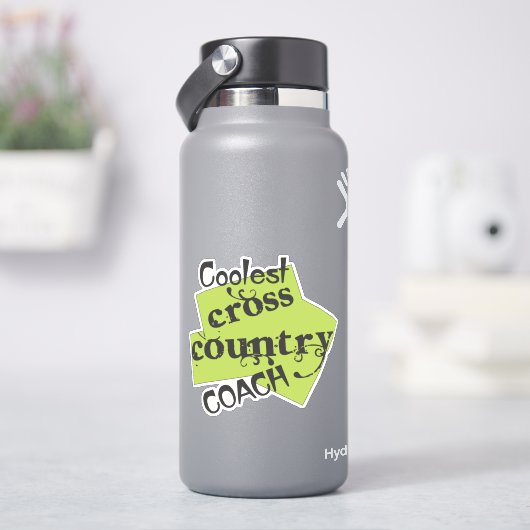Coach voor het koelste kruisland sticker (HydroFlask)