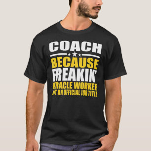 Coach voor medewerker t-shirt