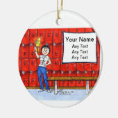 Coach - Vrouw Keramisch Ornament (Links)