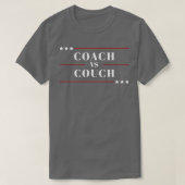 Coach vs Couch 2024 Verkiezing Vice Grappig TShirt (Design voorkant)