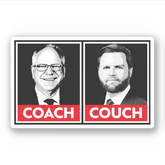 Coach vs Couch Sticker (Voorkant)