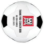 Coach waardering dank u Logo Voetbal (Gedraaid)