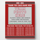 Coach-waardering geeft uw foto, tekst, kleuren fotoplaat (Voorkant)