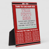 Coach-waardering geeft uw foto, tekst, kleuren fotoplaat (Zijkant)