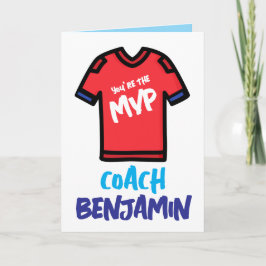 Coach waardering Kaart, dank je kaart