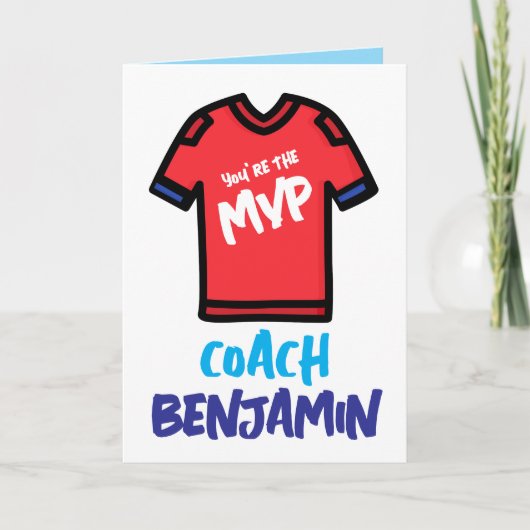 Coach waardering Kaart, dank je kaart (Voorkant)