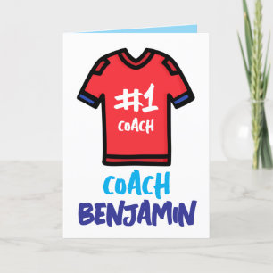 Coach waardering Kaart, dank je kaart