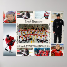 Coach Waarderings Foto Collage Team