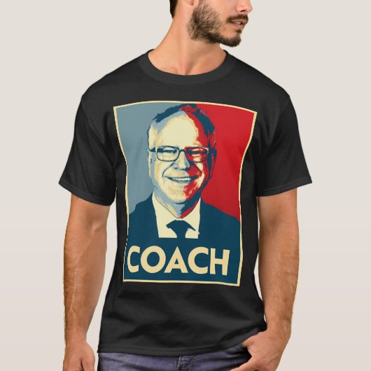 Coach Walz - Harris Walz 2024 T-shirt (Voorkant)