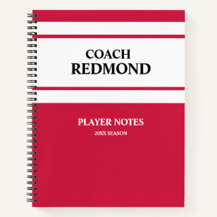 Coachen Rood en Wit Notitieboek