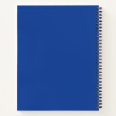 Coachen Royal Blauw en Wit Notitieboek (Achterkant)