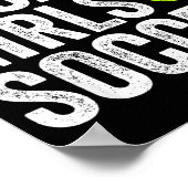 Coaches Gift You Don't E Me I Coach Girls - Soccer Poster (Hoek)