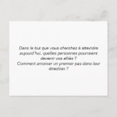 Coaching Card "A Multi on Game a Superior" Briefkaart (Achterkant)