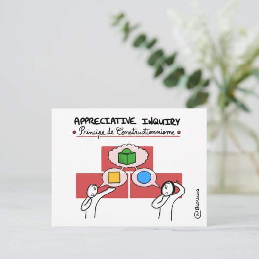 Coaching Card "AI - Constructiebeginsel" Briefkaart (Staand voorkant)