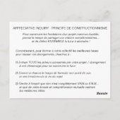 Coaching Card "AI - Constructiebeginsel" Briefkaart (Achterkant)