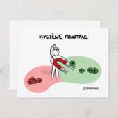 Coaching Card "Geestelijke hygiëne" Briefkaart (Voorkant / Achterkant)