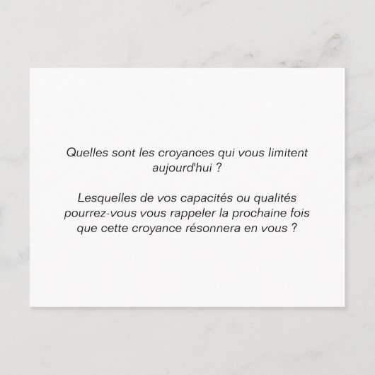 Coaching Croyants Briefkaart (Achterkant)