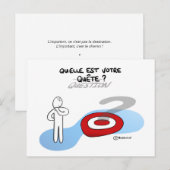 Coaching-kaart "Formuleer zijn zoektocht" Briefkaart (Voorkant / Achterkant)