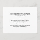 Coaching-kaart "Impact of Life" Briefkaart (Achterkant)