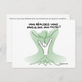 Coaching-kaart "Zelfverwezenlijking" Briefkaart (Voorkant / Achterkant)