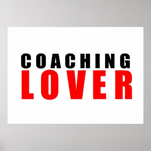 Coaching liefhebber poster (Voorkant)