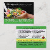 Coaching Portion Control Visitekaartjes (Voorkant / Achterkant)