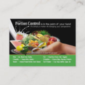 Coaching Portion Control Visitekaartjes (Voorkant)