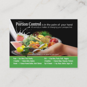 Coaching Portion Control Visitekaartjes
