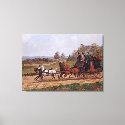 Coaching Scene Canvas Afdruk (Voorkant)