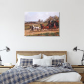 Coaching Scene Canvas Afdruk (Insitu (Slaapkamer))