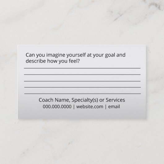 Coaching Visitekaartjes (Achterkant)